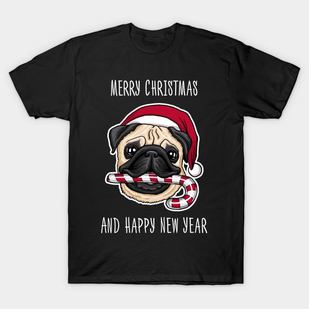 Marry xmas funny mops for dog's lovers T-Shirt by ZlaGo